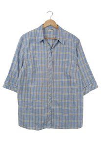 THEA 42 plus Camicia da boscaiolo Donna, Taglia 50, blu