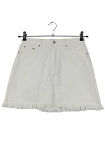 WXLSTUDIO Gonna di jeans Donna, Taglia 38, bianco