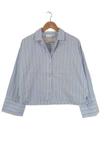 Selected Femme Camicia blusa Donna, Taglia 36, blu, Cotone