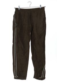 MNG Pantalone di lino Donna, Taglia 38, verde scuro