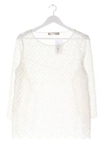 Hallhuber Donna Blusa in merletto Donna, Taglia 40, bianco, Poliestere
