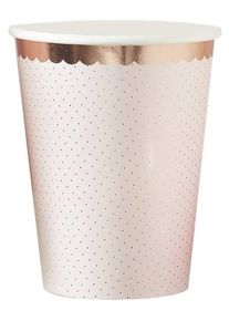 Ginger Ray 8 gobelets or rose Wild Flower 260ml