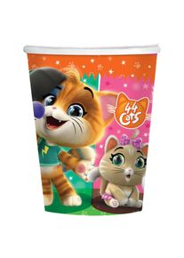Amscan 8 gobelets de fête 44 chats 250ml