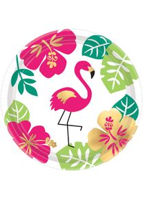 Amscan 8 assiettes en papier Aloha Island 18cm