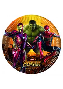 Procos 8 assiettes en papier Avengers War 23cm