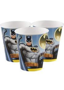 UNIQUE 8 gobelets en papier Batman Hero 255 ml