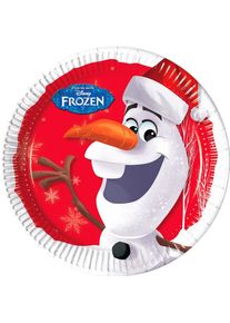 Procos 8 assiettes en papier Miracle de Noël d'Olaf 23cm