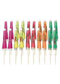 Amscan 20 piques parasol cocktail tropicales 10cm
