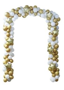 Ginger Ray Country house Christmas balloon garland gold