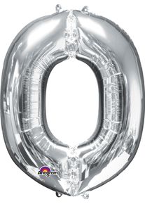 Amscan Ballon aluminium lettre O argent 83cm