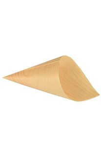 Papstar 50 drewnianych torebek na przekąski Fidelio 12,5 x 24 cm