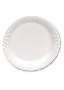 Amscan 50 talerzy papierowych Partytime White 23cm