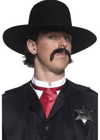 Smiffys Chapeau de cowboy noir Wild West