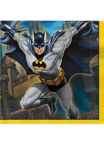 UNIQUE 16 serviettes Batman Hero 25 cm