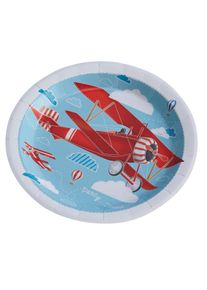 Ginger Ray 8 assiettes en carton aviateur 23cm