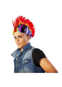 Folat Perruque mohawk colorée