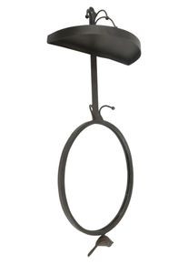 Heine Wandspiegel mit Ablage & Haken Schwarz Metall Vintage Skandi Damen