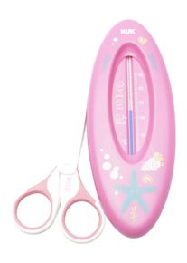 Nuk Baby Pflegeset Badethermometer Nagelschere Rosa Neugeborene