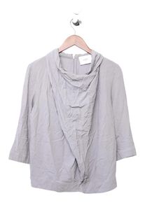 Just Female Damen Bluse Skandi Elegant Raffungen Viskose Grau XS 34 3/4-Arm
