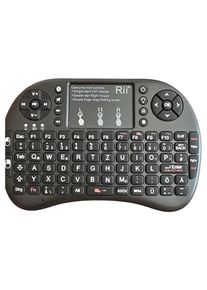 RII K08+BT Tablet Tastatur Wireless Keyboard Schwarz Fernbedienung