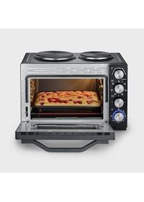 Severin TO 2074 - Horno tostador con placas de cocina 2500 W 30 L Negro