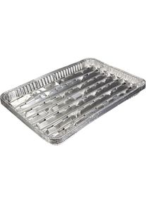Papstar 5 Grillschalen aus Alu 34,5x22,4cm