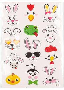 DIY Ostereier Sticker lustige Tiere