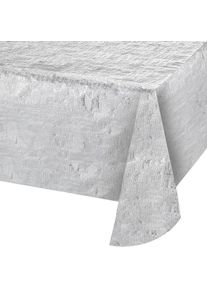 Creative Party Tischdecke Silber Metallic