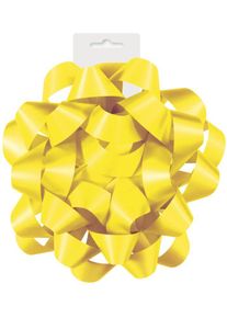 Geschenkband Schleife in Gelb 15 cm Durchmesser