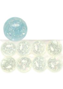 8 kleine irisierende Glitzer Flummis