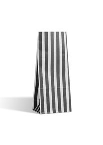 Kleine Papiertüte Schwarz gestreift