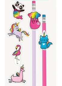 6 Einhorn Bleistift Topper zum Aufstecken