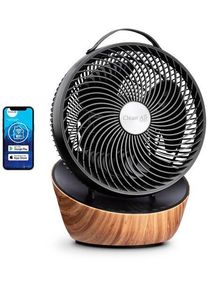 Clean Air Optima Wood Design Cirkulationsfläkt CA-403 Smart | brun/svart