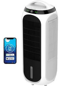 Clean Air Optima 4in1 Luftkylare, Luftrenare, luftfuktare och Fläkt CA-106 Smart | vit/svart