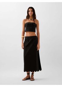 Scalpers Linen Strapless Top ' ' Damen schwarz Größe XL