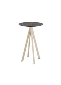 Essentials Infinity Stehtisch Sand Gestell + Galaxy Marble Hpl Ø70 Cm