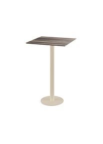 Essentials Urban Stehtisch Sand Gestell + Tropical Wood Hpl 70X70 Cm