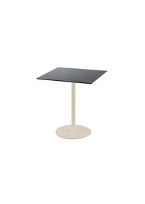 Essentials Urban Terrassentisch Sand Gestell + Schwarz Hpl 70X70 Cm