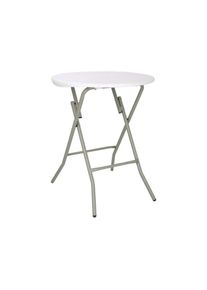 Bolero Klapptisch Rund, Weiß 60Cm
