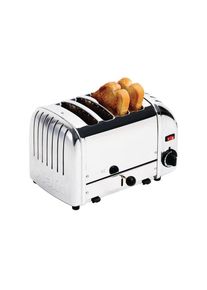 Dualit Brottoaster 4 Schlitzen Edelstahl+Chrom