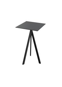 Essentials Infinity Tripod Stehtisch Schwarz frame + Schwarz HPL 70x70 cm