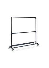 Essentials Kleiderständer Garderobe Groß Ohne Haken, Aus Stahl, Fahrbar Und Zerlegbar, Erweiterbar, 192X60X200Cm (Bxtxh), C10006