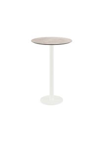 Essentials Urban Stehtisch Weiß Gestell + Moonstone Hpl Ø70 Cm