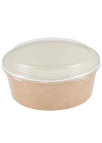 Colpac Recycelbare Einweg Salat Schalen Mit Deckel Groß 1300Ml ( 150Er Pack) (150 Stück)