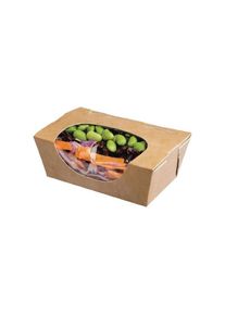 Colpac Zest Kompostierbare Kraft Kleine Salatboxen 500Ml (Packung Mit 500) (500 Stück)