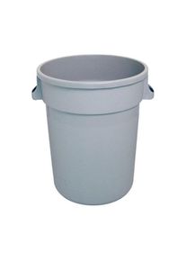 Abfallcontainer Rund, Grau, 80 Liter