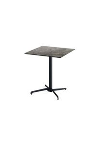 Essentials X Cross Terrassentisch Schwarz Gestell + Galaxy Marble Hpl 70X70 Cm