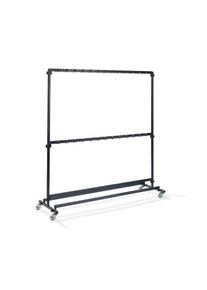 Essentials Kleiderständer Groß Mit 104 Haken, Aus Stahl, Fahrbar Und Zerlegbar, Erweiterbar, 192X60X200Cm (Bxtxh), C10004