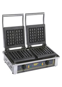 ROLLER GRILL Doppel-Waffeleisen, Brüsseler Waffelform, 550x440x230 mm (BxTxH), 2x 1,6 kW