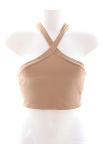 Shein Top o skróconym kroju Damski, Rozmiar 38, nude